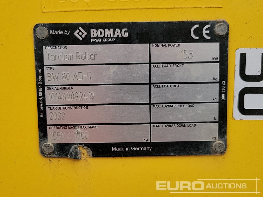 Rolo 2022 Bomag BW80AD-5: foto 40