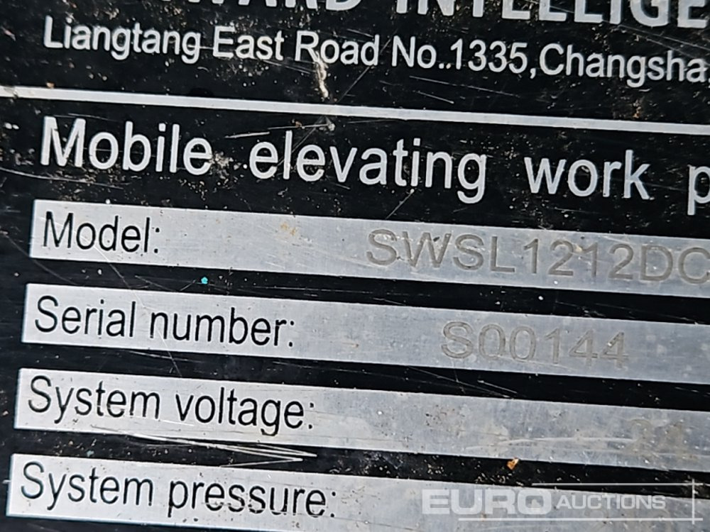 Plataforma aérea 2022 Sunward SWSL1212DC: foto 44