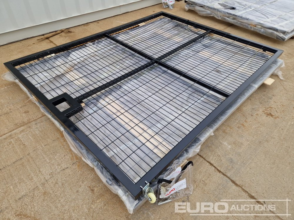3m x 2.3m Heavy Duty Galvanized Powder Coated Gate (2 of), 100mm x 100mm Post (2 of), Assembly Kit (Black) - Equipamento para oficina: foto 1 3m x 2.3m Heavy Duty Galvanized Powder Coated Gate (2 of), 100mm x 100mm Post (2 of), Assembly Kit (Black) - Equipamento para oficina: foto 1