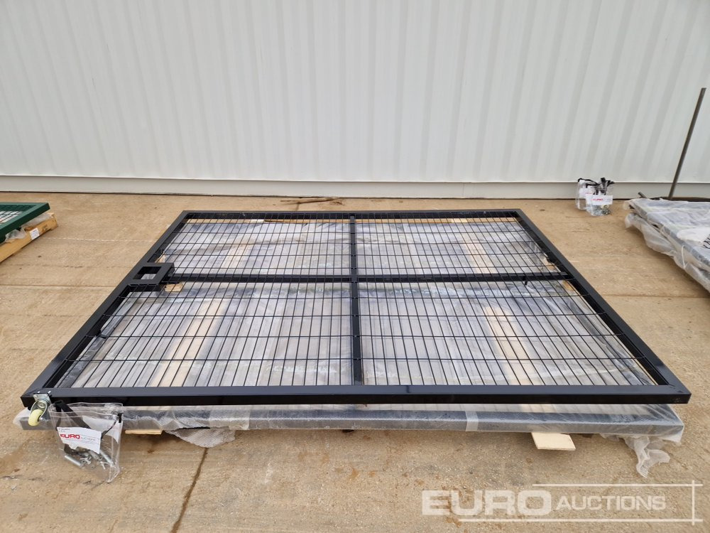 3m x 2.3m Heavy Duty Galvanized Powder Coated Gate (2 of), 100mm x 100mm Post (2 of), Assembly Kit (Black) - Equipamento para oficina: foto 2 3m x 2.3m Heavy Duty Galvanized Powder Coated Gate (2 of), 100mm x 100mm Post (2 of), Assembly Kit (Black) - Equipamento para oficina: foto 2