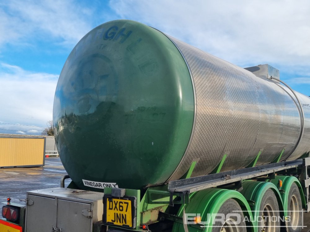 Semi-reboque cisterna Clayton Tri Axle Stainless Steel Tanker Trailer, Front Lift Axle: foto 16