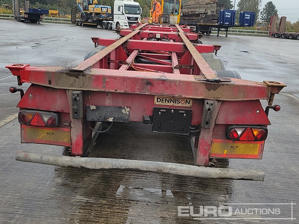 Dennison 4 Axle 2x20`Twist & Lock Multi-Functional Skeleton Trailer - Semi-reboque plataforma/ Caixa aberta: foto 4 Dennison 4 Axle 2x20`Twist & Lock Multi-Functional Skeleton Trailer - Semi-reboque plataforma/ Caixa aberta: foto 4