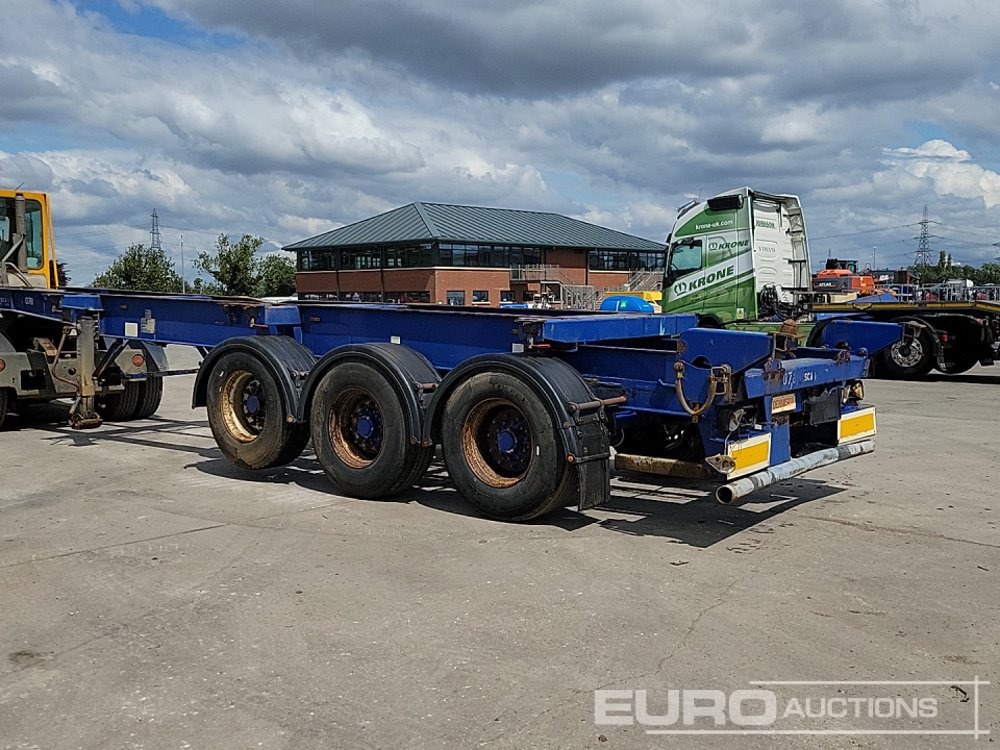 Dennison Trailers Tri Axle Skelton Trailer, Lift Axle - Semi-reboque plataforma/ Caixa aberta: foto 3 Dennison Trailers Tri Axle Skelton Trailer, Lift Axle - Semi-reboque plataforma/ Caixa aberta: foto 3