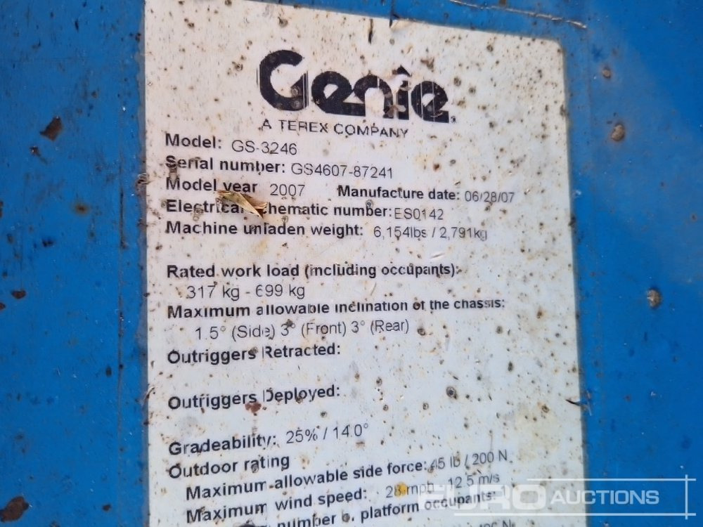 Plataforma aérea Genie GS3246: foto 27