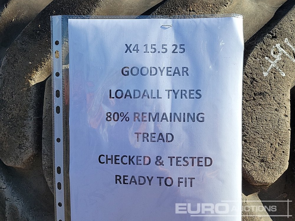 Goodyear 15.5-25 Tyre (4 of) - Pneu: foto 5 Goodyear 15.5-25 Tyre (4 of) - Pneu: foto 5
