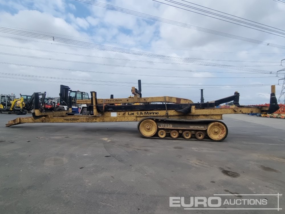 Land & Marine Project Engineering Rubber Tracked Draw Bar Timber Trailer, Catterpillar VFS50 Undercariage, Draw Bar Extension (2 of) - Reboque agrícola: foto 2 Land & Marine Project Engineering Rubber Tracked Draw Bar Timber Trailer, Catterpillar VFS50 Undercariage, Draw Bar Extension (2 of) - Reboque agrícola: foto 2