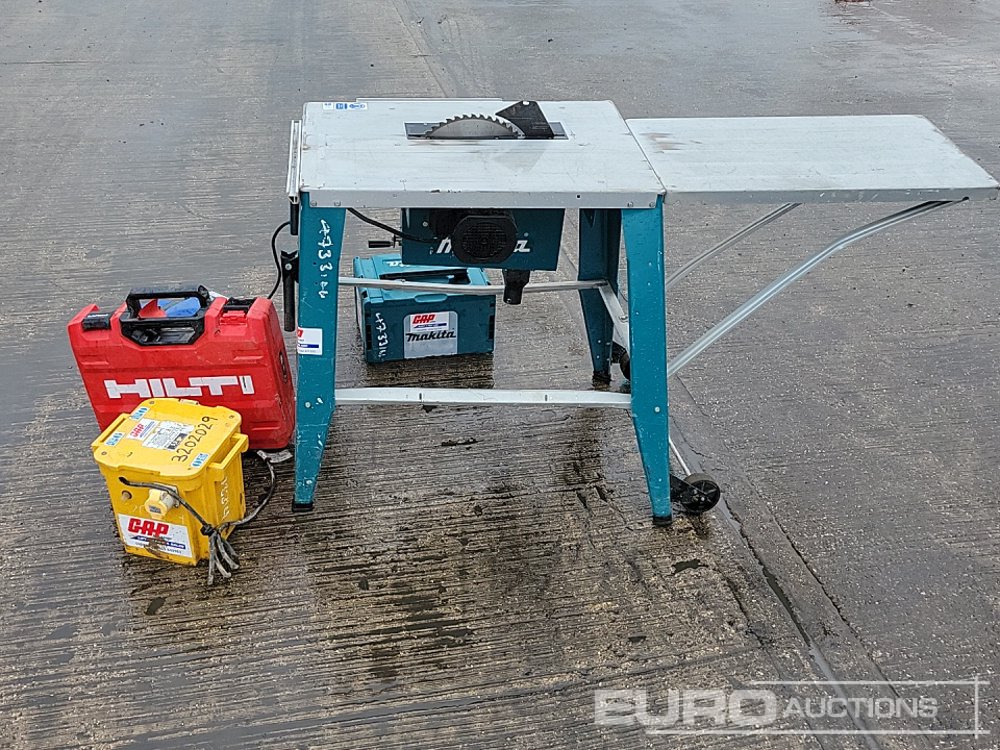 Makita 110 Volt Table Saw, Makita 110 Volt Angle Grinder, 110 Volt Transformer, 110 Volt Portable LED Light, Hilti 110 Volt Hammer Drill - Equipamento de construção: foto 2 Makita 110 Volt Table Saw, Makita 110 Volt Angle Grinder, 110 Volt Transformer, 110 Volt Portable LED Light, Hilti 110 Volt Hammer Drill - Equipamento de construção: foto 2