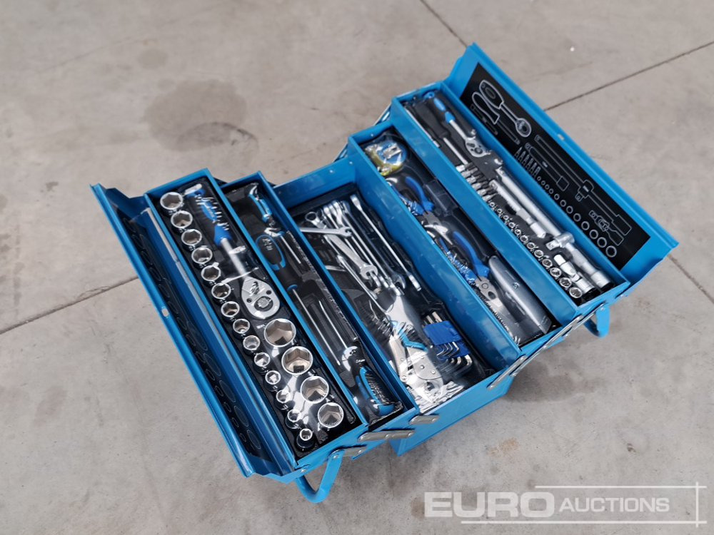 Manarola 85pc, 3 Tier Folding Toolbox, 1/2" Socket Set, Screwdrivers - Equipamento para oficina: foto 1 Manarola 85pc, 3 Tier Folding Toolbox, 1/2" Socket Set, Screwdrivers - Equipamento para oficina: foto 1