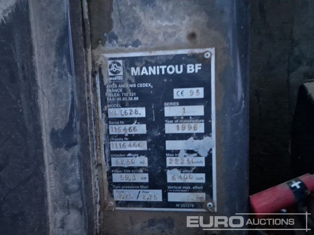 Empilhador telescópico Manitou MLT628: foto 47