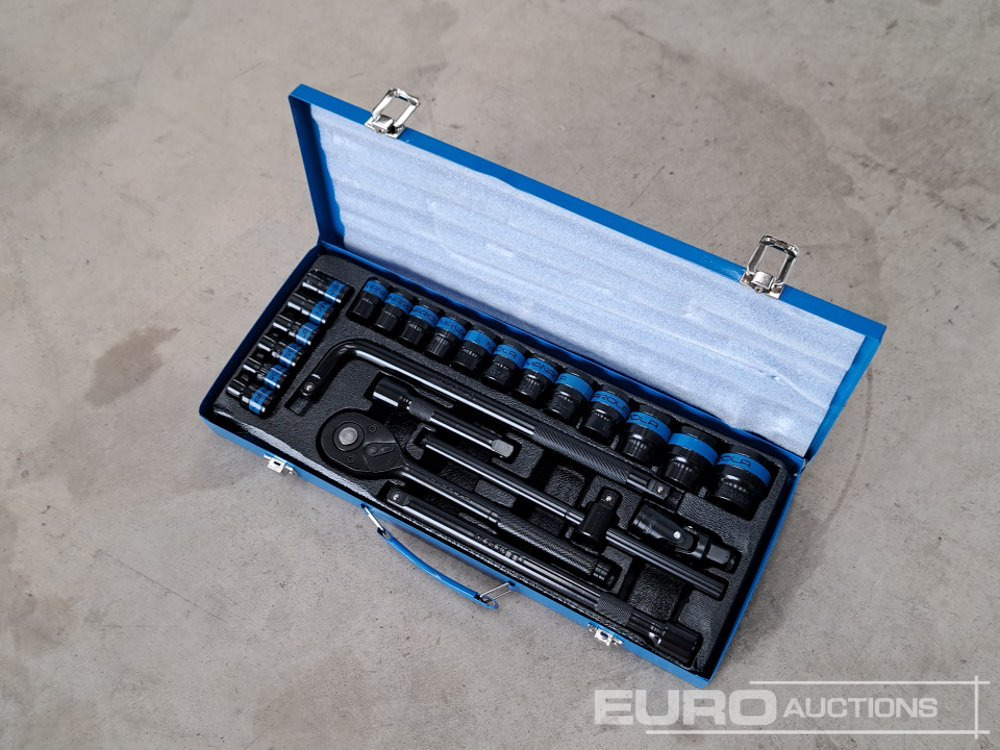 Manorola 24pc, 1/2" Impact Socket and Ratchet Set - Equipamento para oficina: foto 1 Manorola 24pc, 1/2" Impact Socket and Ratchet Set - Equipamento para oficina: foto 1