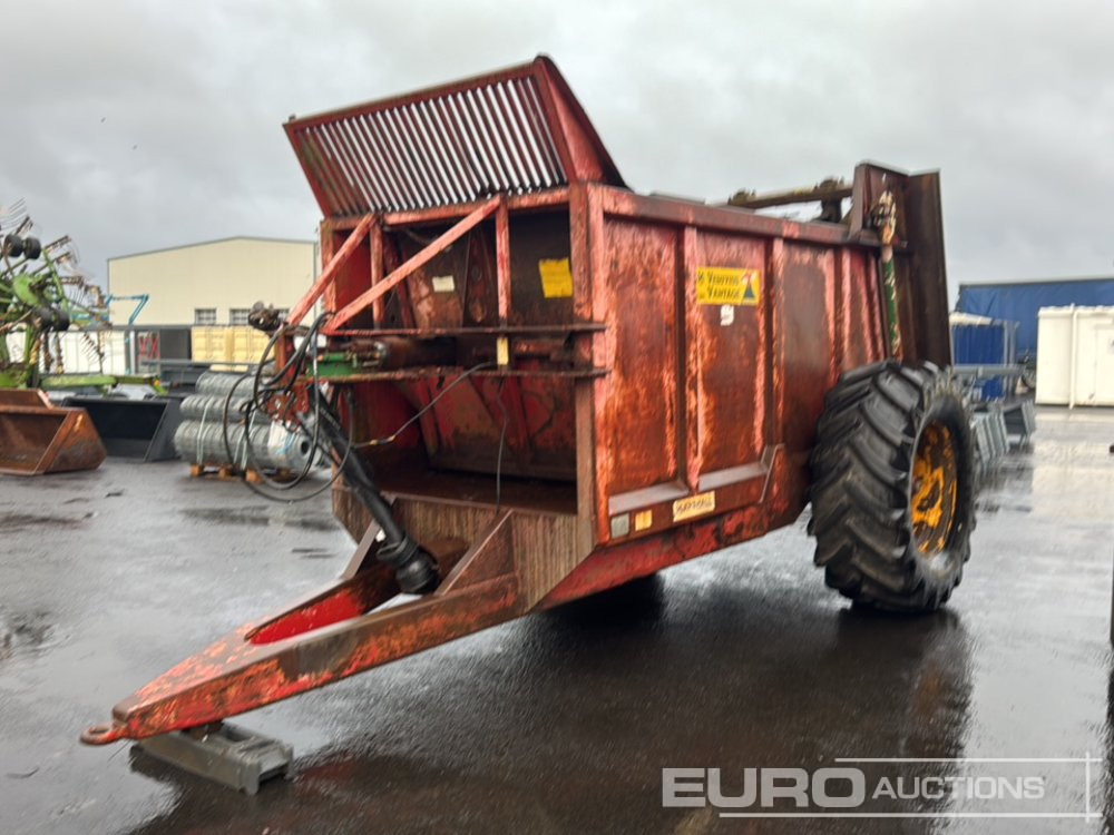 Marshall VES1500 Single Axle Muck Spreader - Reboque agrícola: foto 1 Marshall VES1500 Single Axle Muck Spreader - Reboque agrícola: foto 1