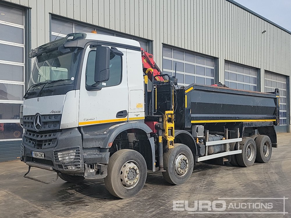 Mercedes Arocs 3240 - Camião basculante, Camião grua: foto 1 Mercedes Arocs 3240 - Camião basculante, Camião grua: foto 1