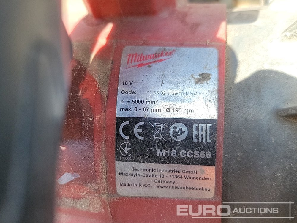 Equipamento de construção Milwaukee 6Ah Battery, Battery Circular Saw, Hammer Drill, Drill, Impact Driver, 110Volt Jigsaw, Grinder, Hammer Drill, Breaker: foto 22