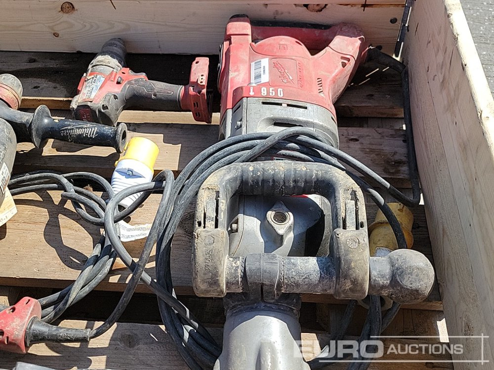 Equipamento de construção Milwaukee 6Ah Battery, Battery Circular Saw, Hammer Drill, Drill, Impact Driver, 110Volt Jigsaw, Grinder, Hammer Drill, Breaker: foto 11