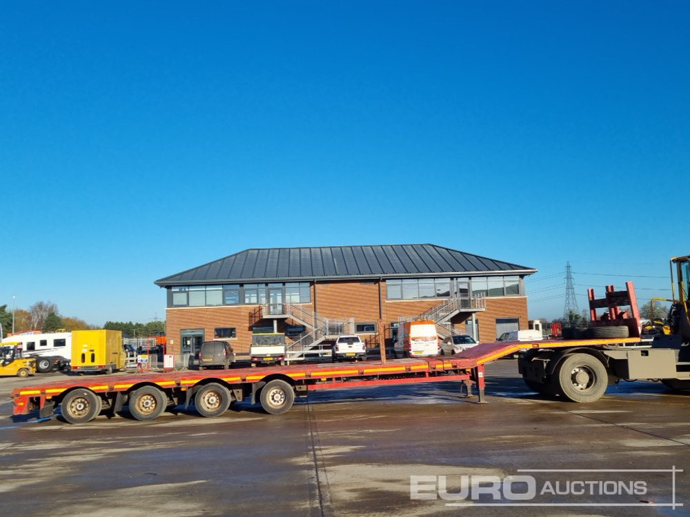 Camião de caixa aberta/ Plataforma Nooteboom 4 Axle Extendable Low Loader Trailer, Twin Axle Rear Steer, Out Riggers: foto 6