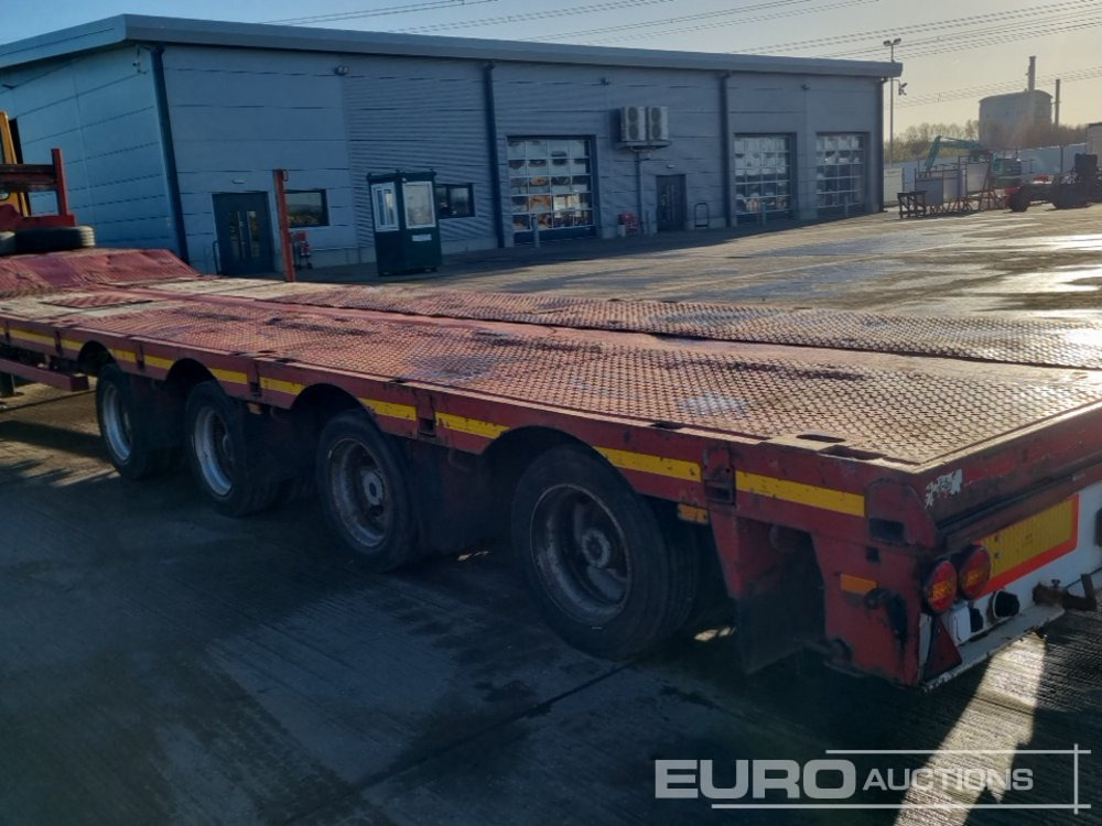 Camião de caixa aberta/ Plataforma Nooteboom 4 Axle Extendable Low Loader Trailer, Twin Axle Rear Steer, Out Riggers: foto 29