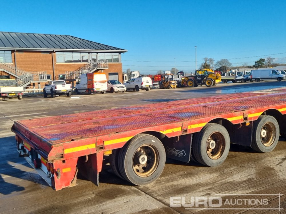 Camião de caixa aberta/ Plataforma Nooteboom 4 Axle Extendable Low Loader Trailer, Twin Axle Rear Steer, Out Riggers: foto 18