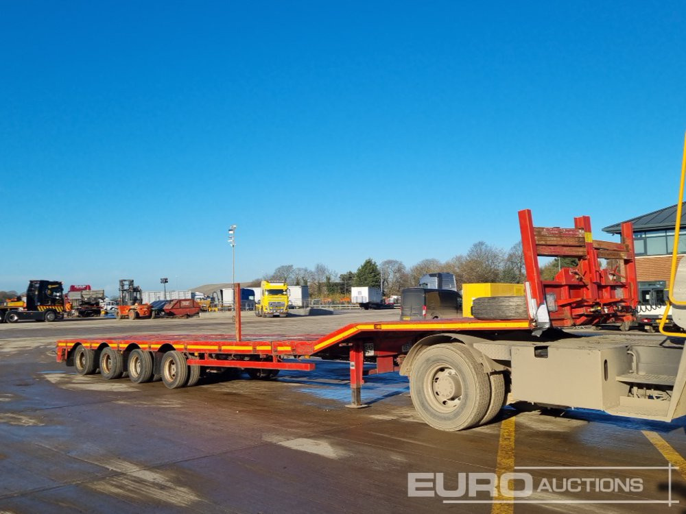 Camião de caixa aberta/ Plataforma Nooteboom 4 Axle Extendable Low Loader Trailer, Twin Axle Rear Steer, Out Riggers: foto 7