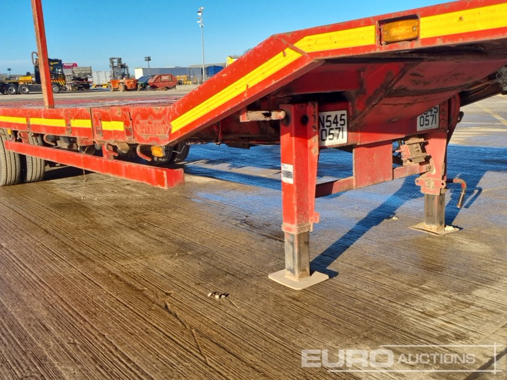 Camião de caixa aberta/ Plataforma Nooteboom 4 Axle Extendable Low Loader Trailer, Twin Axle Rear Steer, Out Riggers: foto 22