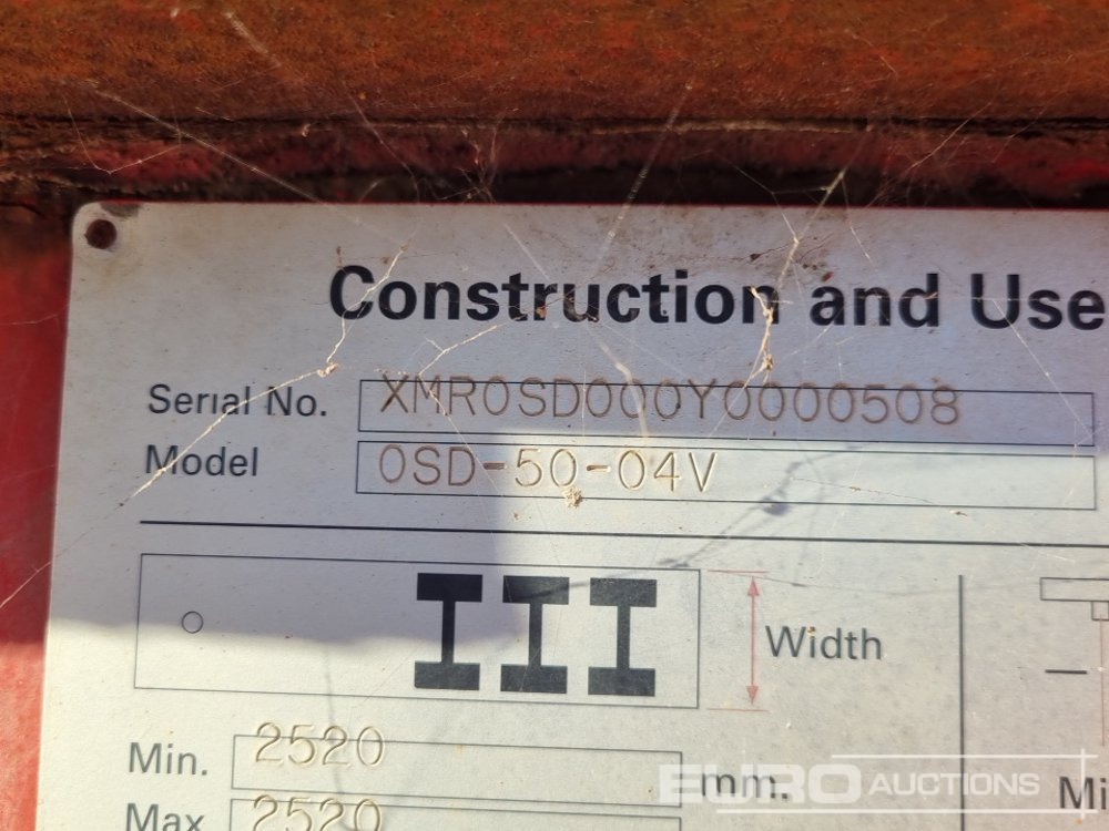 Camião de caixa aberta/ Plataforma Nooteboom 4 Axle Extendable Low Loader Trailer, Twin Axle Rear Steer, Out Riggers: foto 39