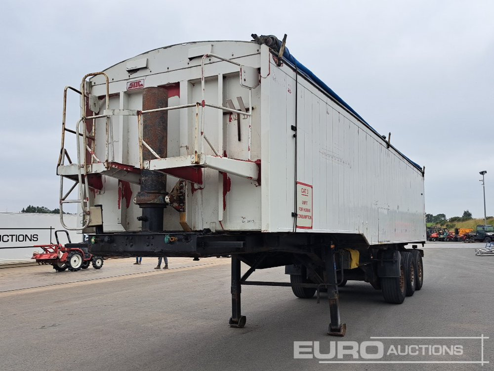 SDC Tri Axle Bulk Tipping Trailer, Scales, Aluminium Body, Roll Over Cover - Semi-reboque basculante: foto 3 SDC Tri Axle Bulk Tipping Trailer, Scales, Aluminium Body, Roll Over Cover - Semi-reboque basculante: foto 3
