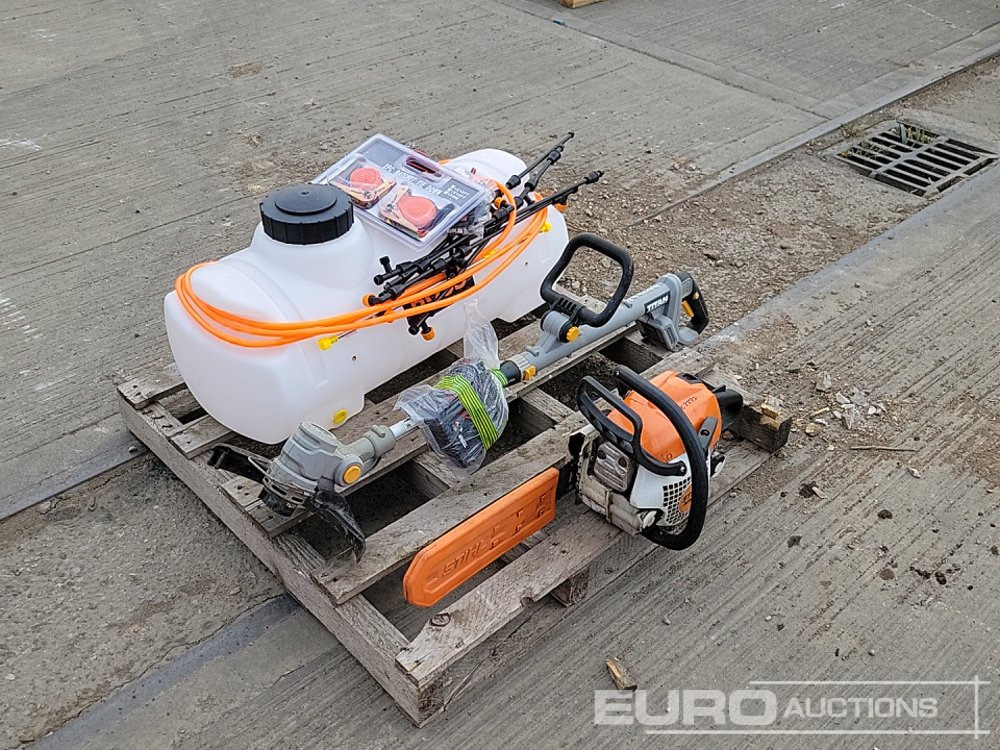 Stihl MS171 Petrol Chainsaw, Boss Sprayer, Titin Battery Strimmer - Equipamento de construção: foto 1 Stihl MS171 Petrol Chainsaw, Boss Sprayer, Titin Battery Strimmer - Equipamento de construção: foto 1