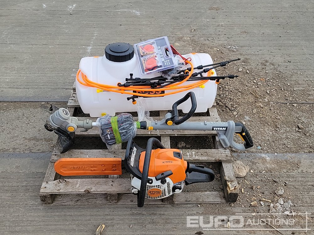 Stihl MS171 Petrol Chainsaw, Boss Sprayer, Titin Battery Strimmer - Equipamento de construção: foto 2 Stihl MS171 Petrol Chainsaw, Boss Sprayer, Titin Battery Strimmer - Equipamento de construção: foto 2
