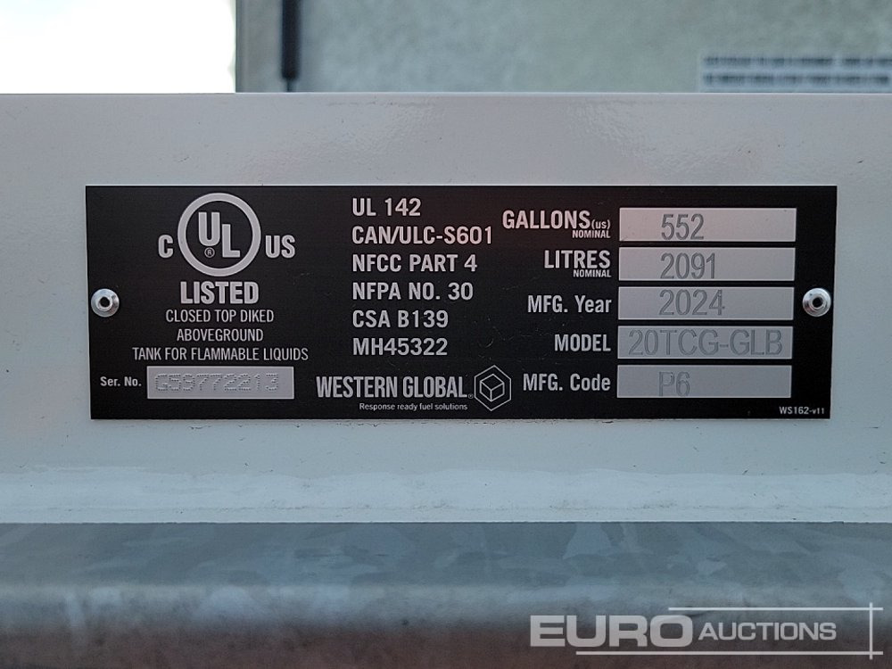 Depósito de armazenamento Unused 2024 Western Global 20TCG-GLB: foto 19