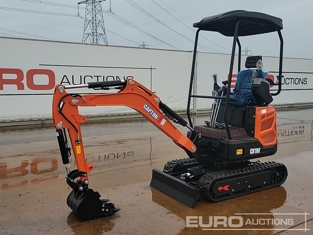 Unused 2025 Captok CK18F - Mini escavadeira: foto 1 Unused 2025 Captok CK18F - Mini escavadeira: foto 1