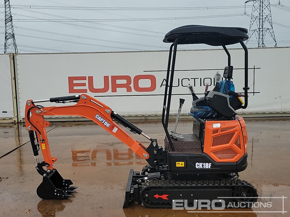 Unused 2025 Captok CK18F - Mini escavadeira: foto 2 Unused 2025 Captok CK18F - Mini escavadeira: foto 2