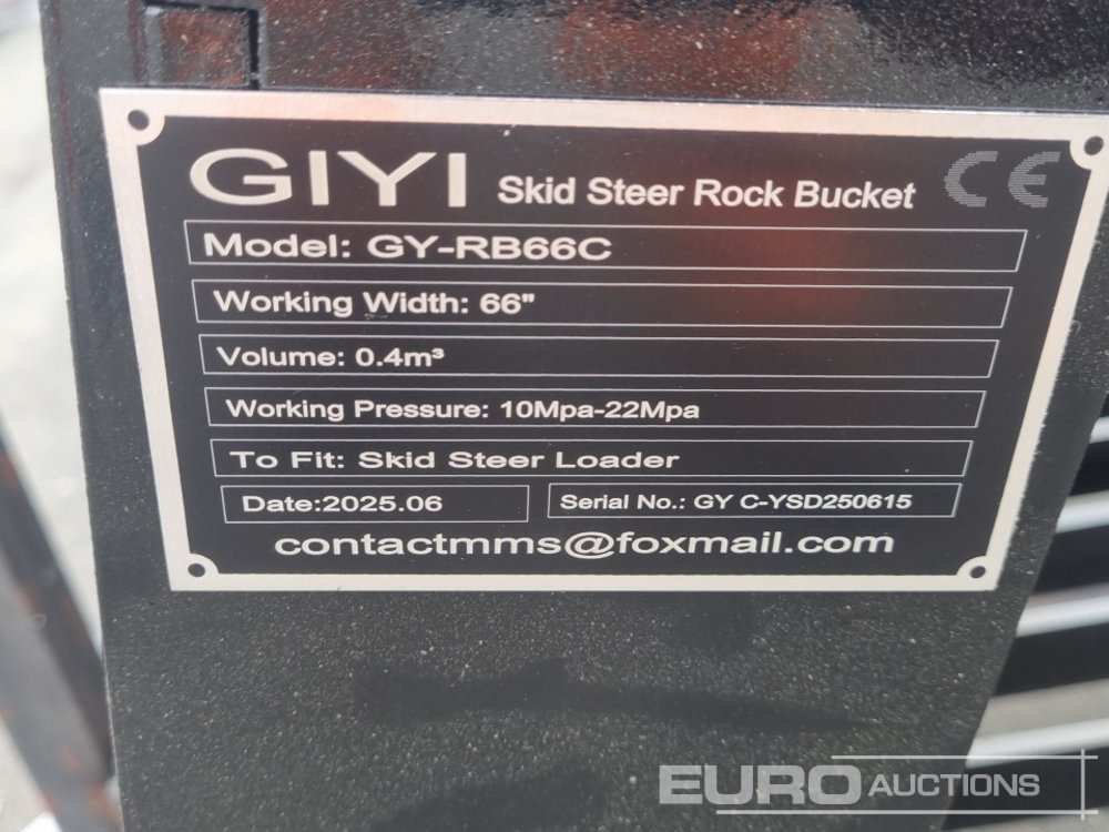 Balde novo Unused 2025 GIYI GY-RB66: foto 11