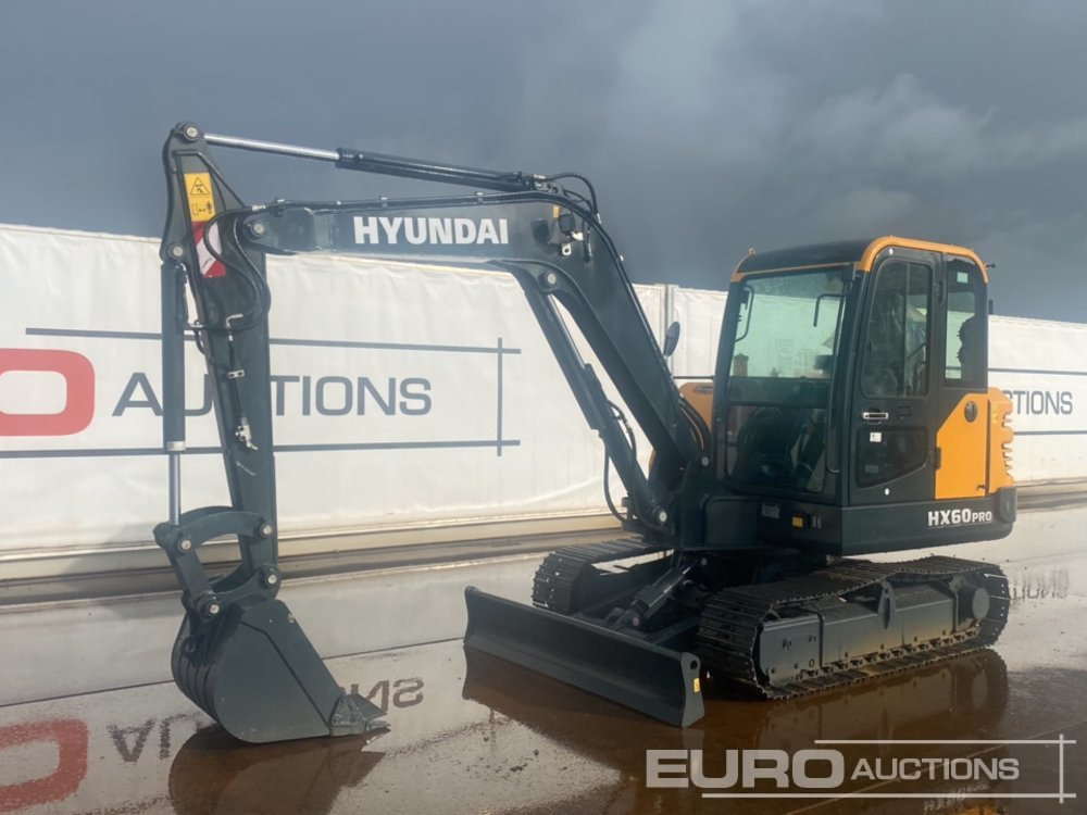Unused 2025 Hyundai HX60PRO-N - Mini escavadeira: foto 1 Unused 2025 Hyundai HX60PRO-N - Mini escavadeira: foto 1