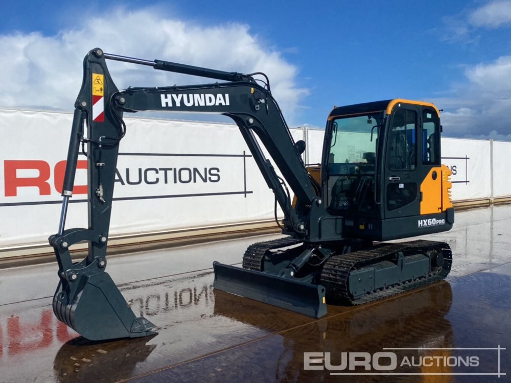 Unused 2025 Hyundai HX60PRO-N - Mini escavadeira: foto 1 Unused 2025 Hyundai HX60PRO-N - Mini escavadeira: foto 1