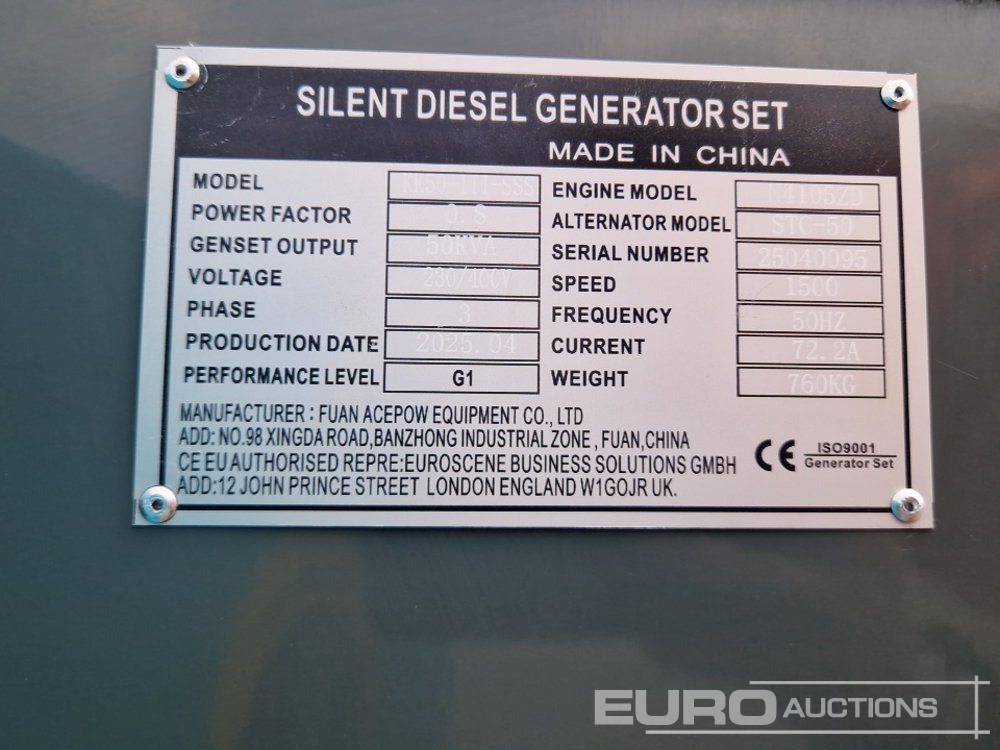 Gerador elétrico Unused 2025 Kawakenki KK50-III-SSS: foto 31