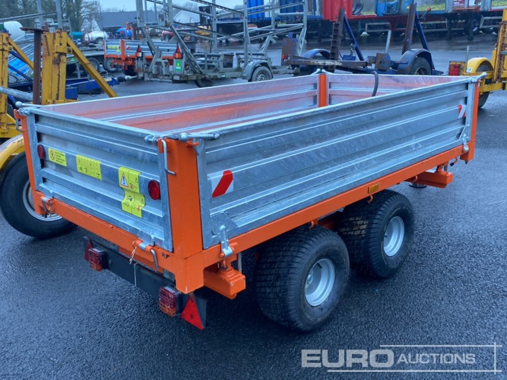 Unused 8'x4' 3 Way Twin Axle Hydraulic Tipping Trailer - Reboque agrícola: foto 4 Unused 8'x4' 3 Way Twin Axle Hydraulic Tipping Trailer - Reboque agrícola: foto 4