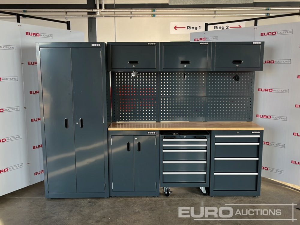 Unused Boss 2.6m 9 Drawer, 5 Cabinet Tool Station (3 boxes) - Equipamento para oficina: foto 2 Unused Boss 2.6m 9 Drawer, 5 Cabinet Tool Station (3 boxes) - Equipamento para oficina: foto 2