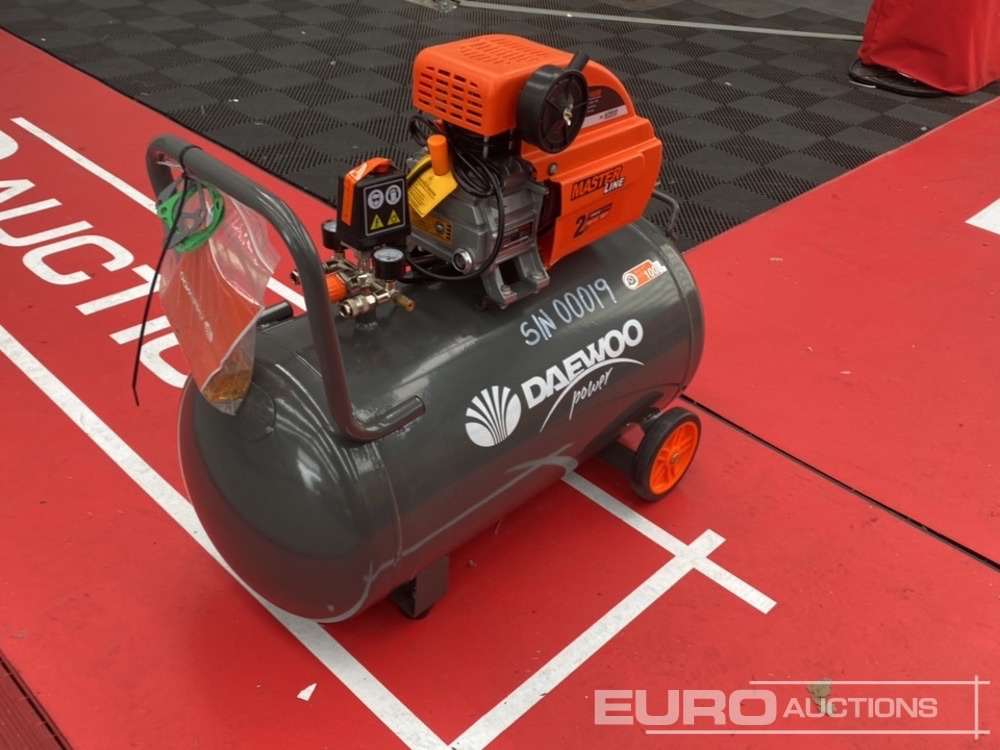 Unused Daewoo DAAC100CV 100 Litre 230 Volt Compressor - Compressor de ar: foto 1 Unused Daewoo DAAC100CV 100 Litre 230 Volt Compressor - Compressor de ar: foto 1