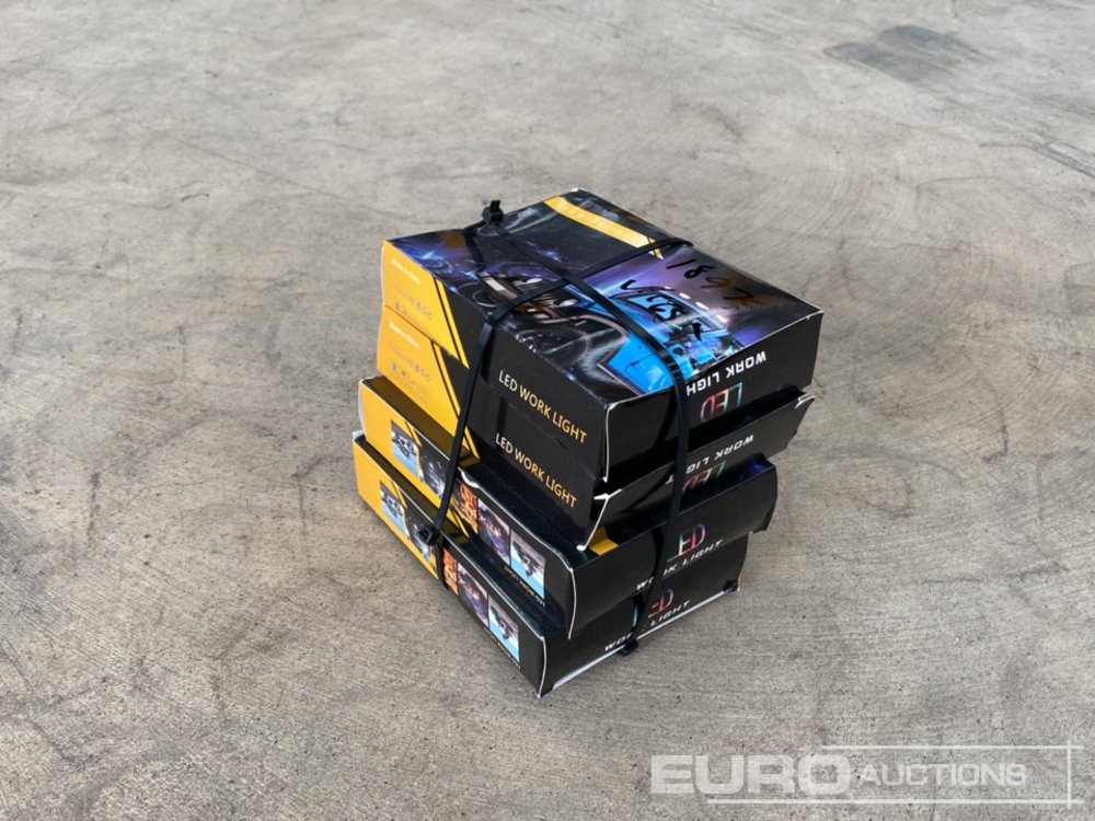 Unused LED Work Lights, 48w, 12V/24V, Adjustable Bracket, IP67 Waterproof, 6000k White (4 of) - Equipamento para oficina: foto 1 Unused LED Work Lights, 48w, 12V/24V, Adjustable Bracket, IP67 Waterproof, 6000k White (4 of) - Equipamento para oficina: foto 1