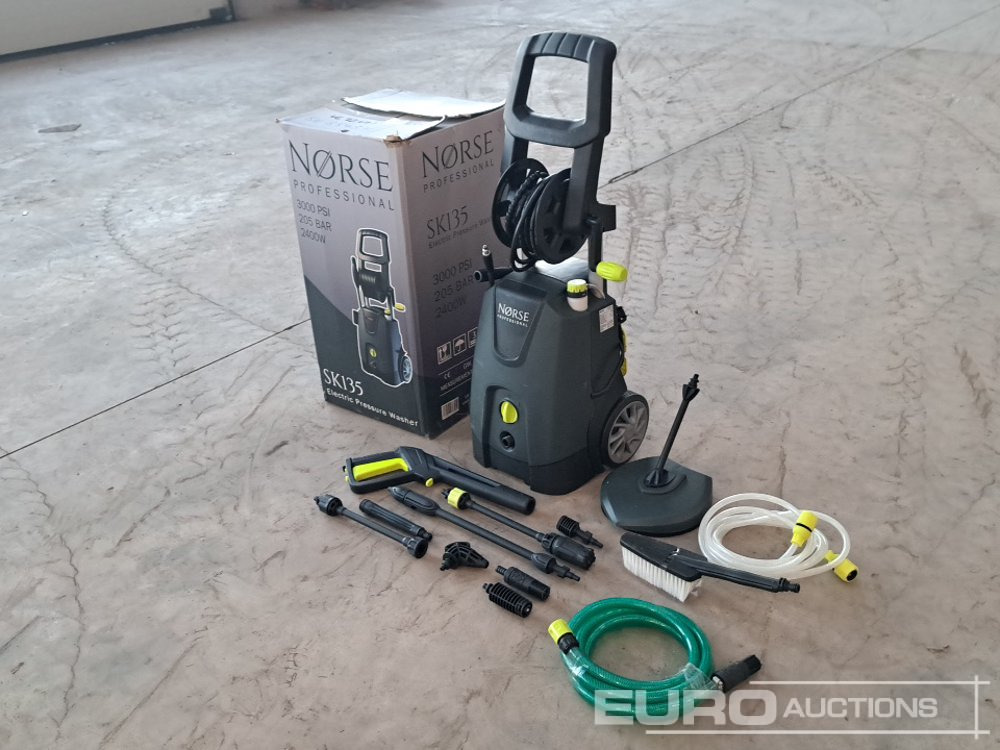 Unused Norse SK135 3000 PSI Electric Pressure Washer - Lavadora de alta pressão: foto 1 Unused Norse SK135 3000 PSI Electric Pressure Washer - Lavadora de alta pressão: foto 1