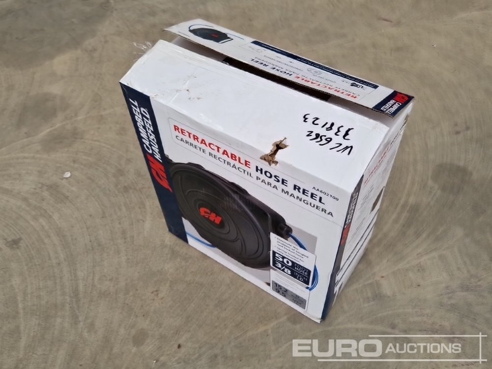 Unused Retractable Air Hose Reel 50' - Equipamento para oficina: foto 1 Unused Retractable Air Hose Reel 50' - Equipamento para oficina: foto 1