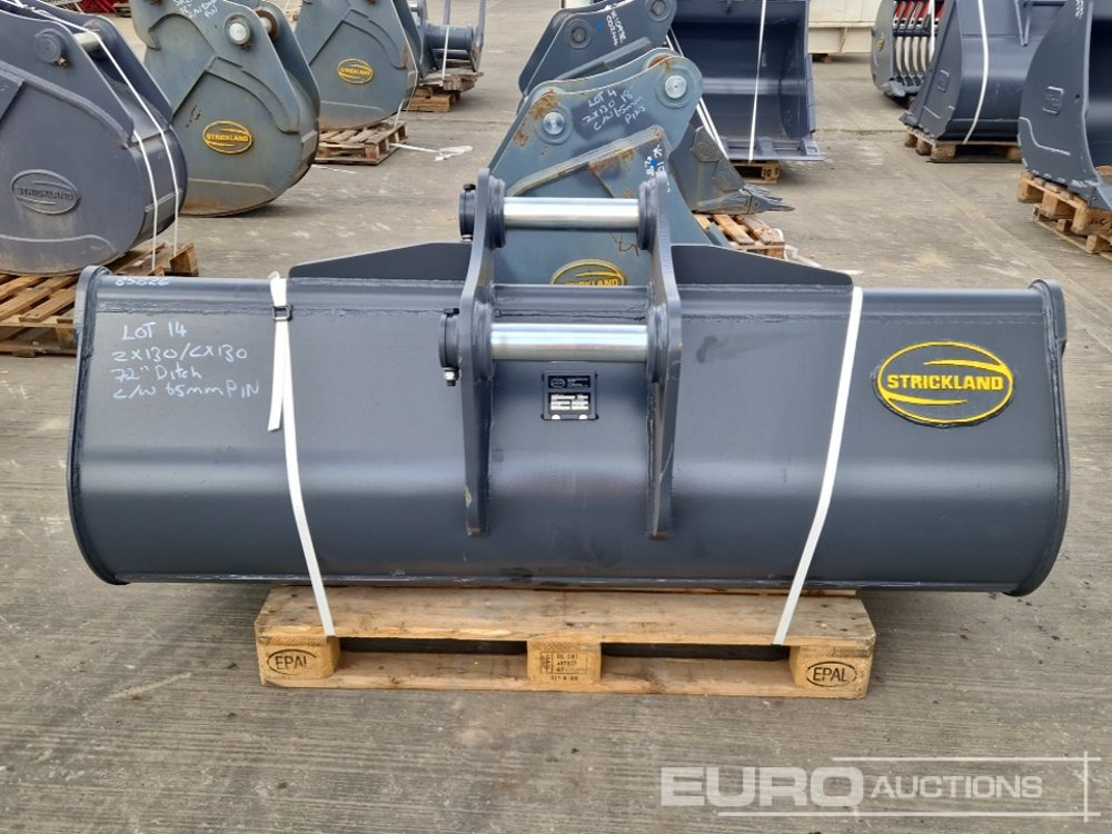 Unused Strickland 72" Ditching Bucket 65mm Pin to suit 13 Ton Excavator - Balde: foto 4 Unused Strickland 72" Ditching Bucket 65mm Pin to suit 13 Ton Excavator - Balde: foto 4