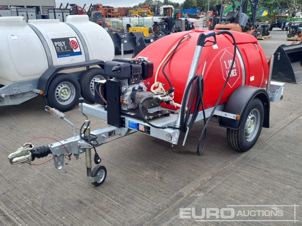Unused Western Global Single Axle Plastic Water Bowser, Yanmar Pressure Washer - Lavadora de alta pressão: foto 1 Unused Western Global Single Axle Plastic Water Bowser, Yanmar Pressure Washer - Lavadora de alta pressão: foto 1