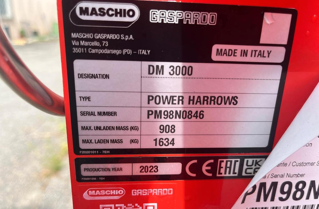 Erpice rotante nuovo Maschio DM 300 - Grade rotativa: foto 4 Erpice rotante nuovo Maschio DM 300 - Grade rotativa: foto 4