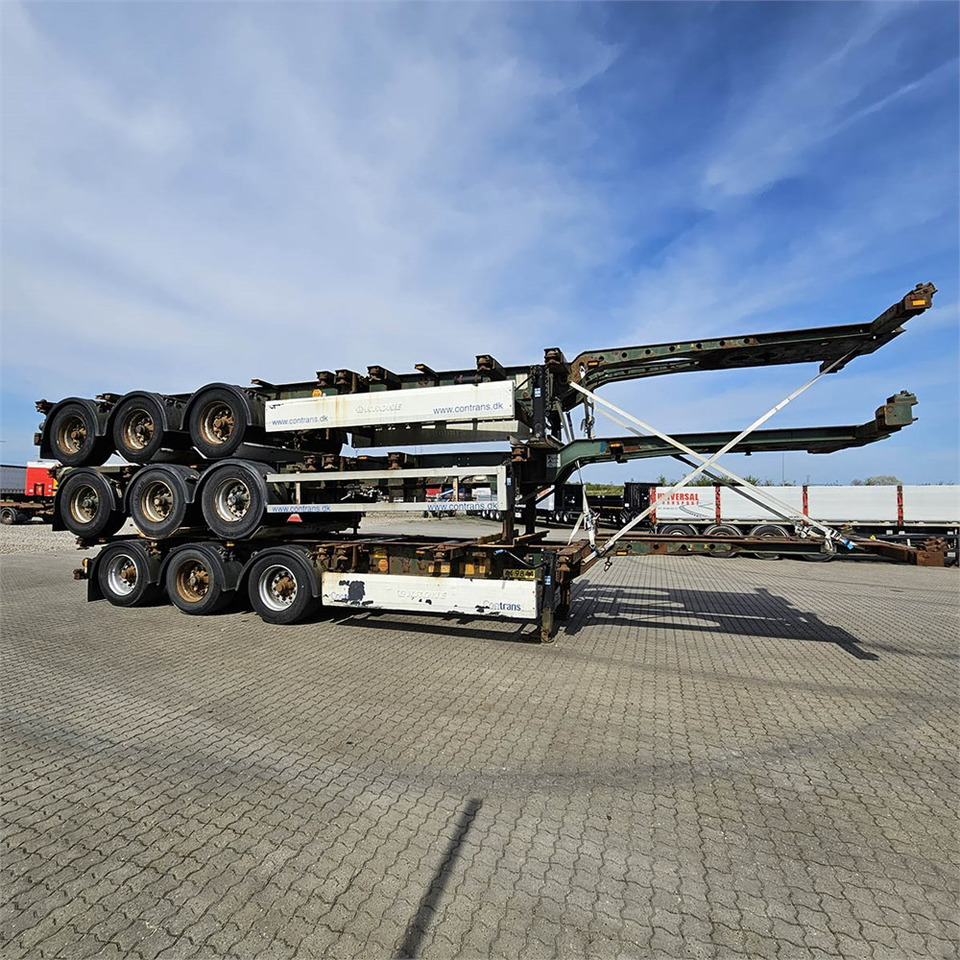 Krone 3 styk - Semi-reboque transportador de contêineres/ Caixa móvel: foto 1 Krone 3 styk - Semi-reboque transportador de contêineres/ Caixa móvel: foto 1