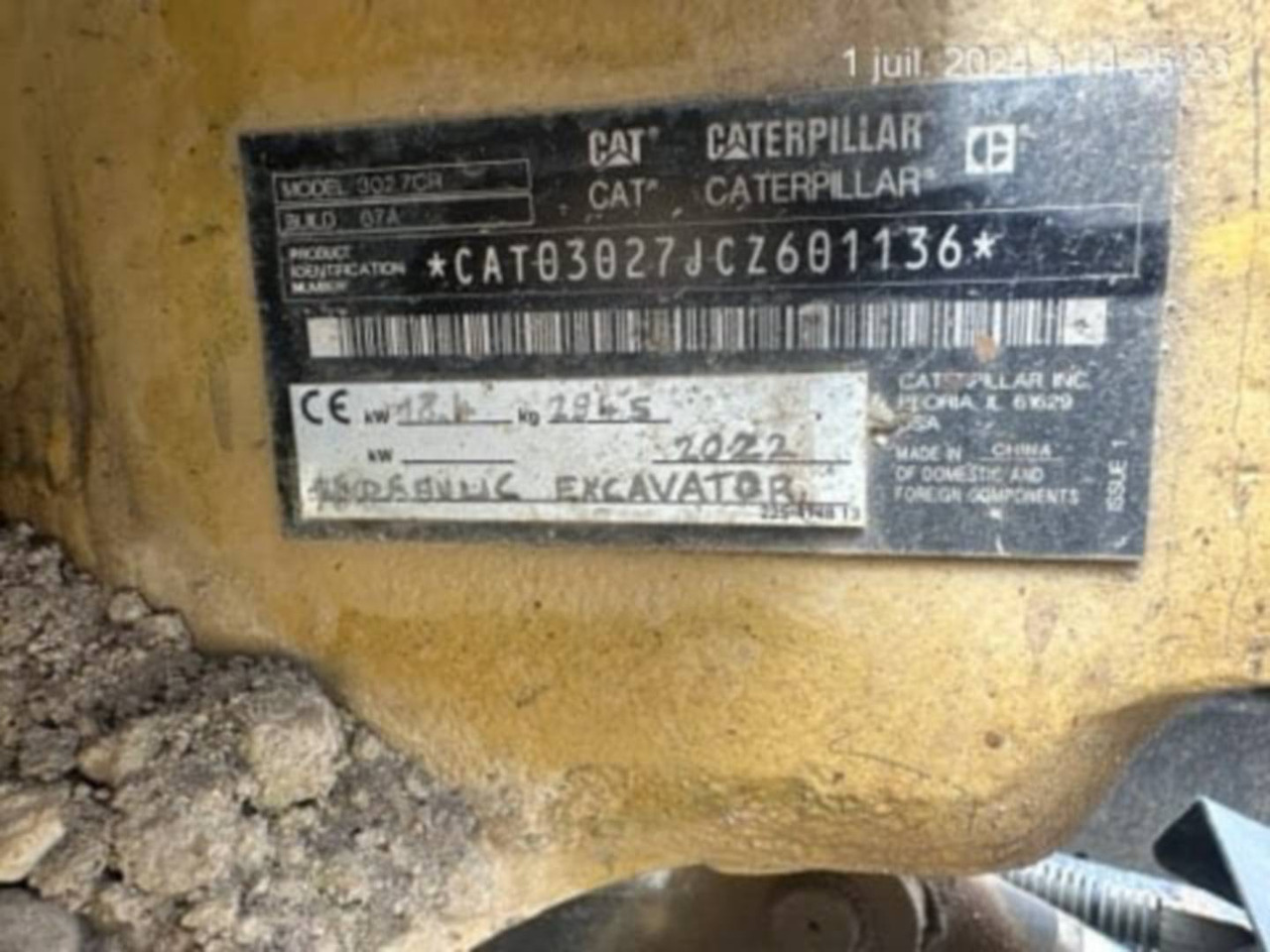Locação financeira de CAT 302.7 CAT 302.7: foto 8