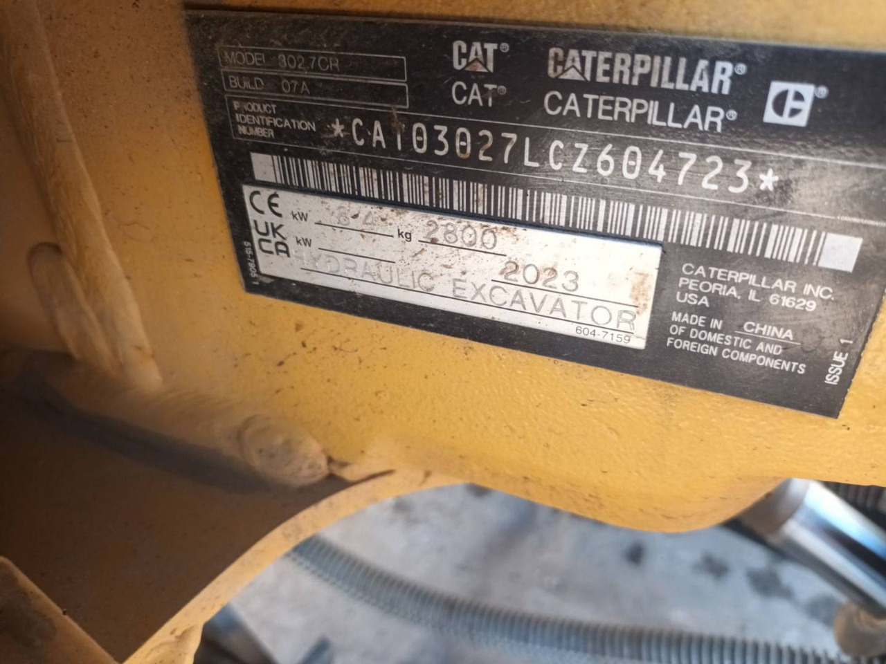 Escavadora de rastos CAT 302.7: foto 6