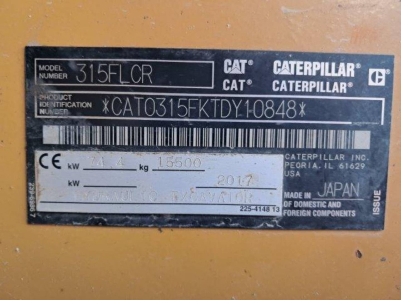 Escavadora de rastos CAT 315F: foto 6