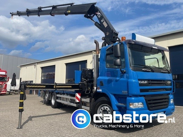 DAF CF 85.360 FAN 6x2 Euro 5 - Open laadbak + HIAB XS 377 EP-5 Hipro laadkraan - Remote control - Bouwjaar 2006 - Zeer goede conditie - Camião grua: foto 1 DAF CF 85.360 FAN 6x2 Euro 5 - Open laadbak + HIAB XS 377 EP-5 Hipro laadkraan - Remote control - Bouwjaar 2006 - Zeer goede conditie - Camião grua: foto 1