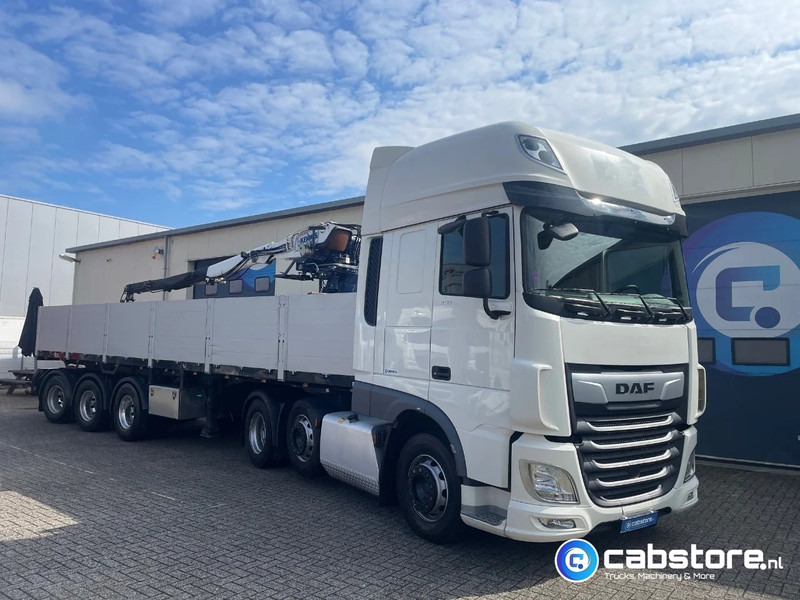 Pacton T3-003 3-assige stenen oplegger 2-assen gestuurd + Kennis Type 14.000 loopkraan - Rotator - stenenklem - Semi-reboque plataforma/ Caixa aberta: foto 3 Pacton T3-003 3-assige stenen oplegger 2-assen gestuurd + Kennis Type 14.000 loopkraan - Rotator - stenenklem - Semi-reboque plataforma/ Caixa aberta: foto 3