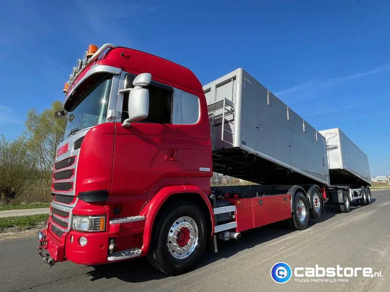Scania LB6X2*4HNB Euro 6 - Year 2016 - RETARDER - ALUMINIUM kipper + FLOOR kipper aanhangwagen - Good Condition !! - Camião cisterna: foto 2 Scania LB6X2*4HNB Euro 6 - Year 2016 - RETARDER - ALUMINIUM kipper + FLOOR kipper aanhangwagen - Good Condition !! - Camião cisterna: foto 2
